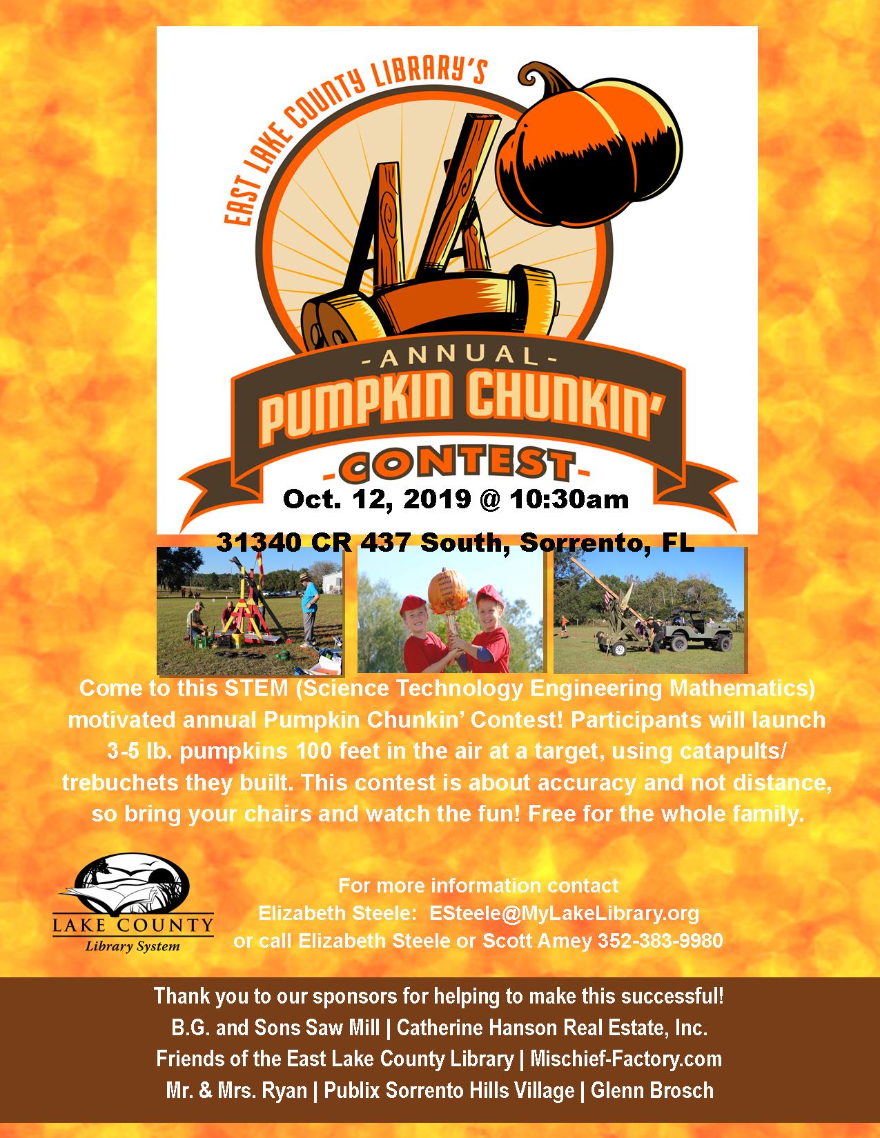News Release Pumpkin Chunkin